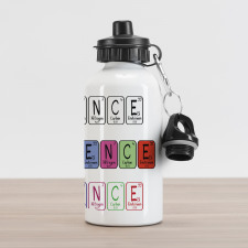 Science Letters Aluminum Water Bottle