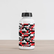 Half Triangles Square Aluminum Water Bottle