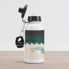 Fish Swimming Submarine Aluminum Water Bottle