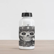 Dead Queen Folk Flowers Aluminum Water Bottle