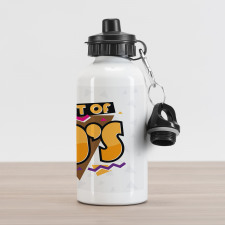 70s Style Retro Aluminum Water Bottle