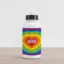 Love Wins Tie Dye Effect Aluminum Water Bottle