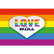 LGBT Pride Love Wins Aluminum Water Bottle