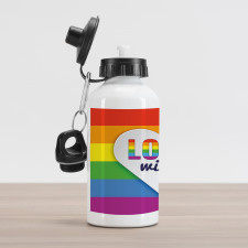 LGBT Pride Love Wins Aluminum Water Bottle
