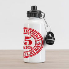 65 Years Aluminum Water Bottle