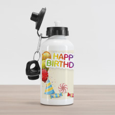 Colorful Party Elements Aluminum Water Bottle