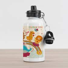 Rainbow Birthday Aluminum Water Bottle