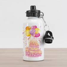 Girl Theme Cake Aluminum Water Bottle