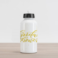 Bride Party Lettering Aluminum Water Bottle