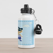 Cat Pirate Ahoy Aluminum Water Bottle