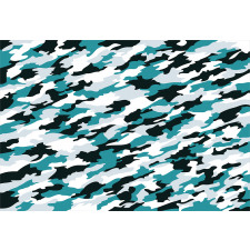 Aquatic Camouflage Tile Aluminum Water Bottle