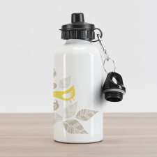 Art Deco Birds Leaves Aluminum Water Bottle