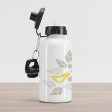 Art Deco Birds Leaves Aluminum Water Bottle