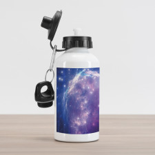 Purple Nebula Aluminum Water Bottle