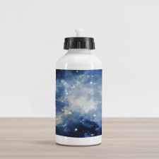 Blue Galaxies Aluminum Water Bottle