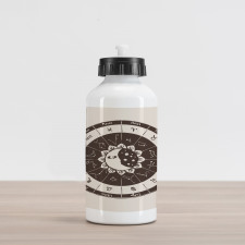 Zodiac Sun Moon Aluminum Water Bottle