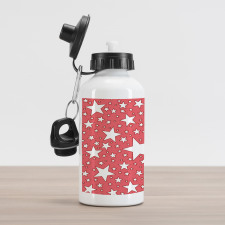 Big Small Vibrant Stars Aluminum Water Bottle