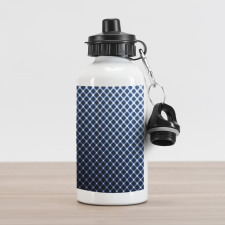 Checkered Halftone Aluminum Water Bottle