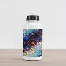 Diagonal Gradient Lotus Aluminum Water Bottle