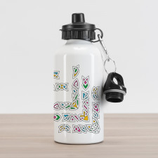 Gaelic Ornament Patterns Aluminum Water Bottle