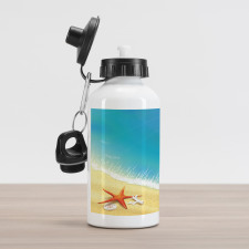 Waves on Beach Aluminum Water Bottle