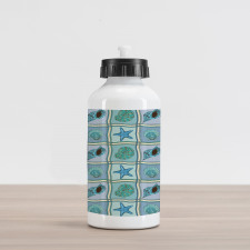 Marine Pattern Aluminum Water Bottle