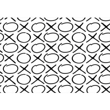 Doodles Monochrome Style Aluminum Water Bottle