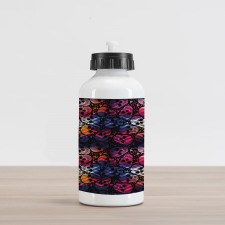 Mexican Sugar Skulls Aluminum Water Bottle