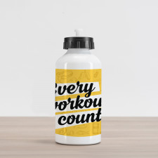 Every Workout Counts Aluminum Water Bottle