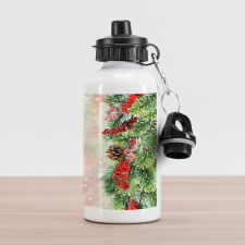 Vivid Branches Blurry Aluminum Water Bottle