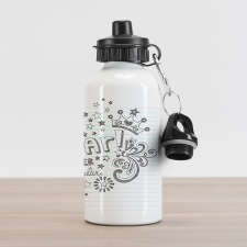 Be Super Star Phrase Aluminum Water Bottle