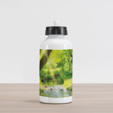 Stream Cascade Tropical Aluminum Water Bottle