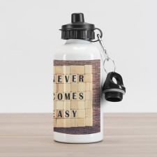 Words Scribble Aluminum Water Bottle