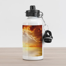 Tranquil Sunset Horizon Aluminum Water Bottle