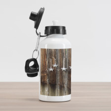 Grey Stars Aluminum Water Bottle