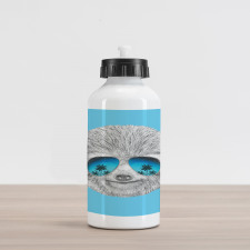 Hawaiian Beach Hipster Aluminum Water Bottle