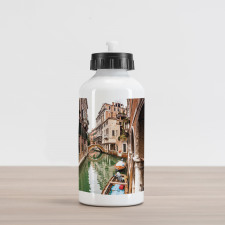 Famous Water Canal Boats Aluminum Water Bottle