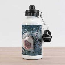 Scary Open Mouth Teeth Aluminum Water Bottle