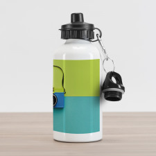 Retro Camera Hipster Aluminum Water Bottle