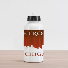 Michigan City Letters Aluminum Water Bottle