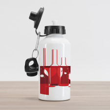 Modern Abstract Aluminum Water Bottle