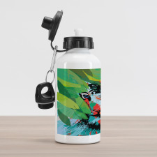 Abstract Bengal Tiger Aluminum Water Bottle