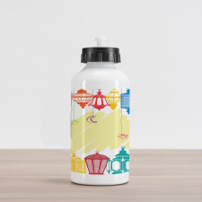 Colorful Framework Aluminum Water Bottle