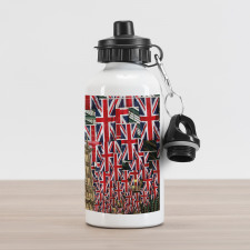 UK Flags Aluminum Water Bottle