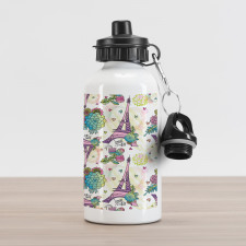 Flower Bouquets Hearts Aluminum Water Bottle