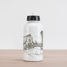 Rustic Farmhouse Barn Aluminum Water Bottle