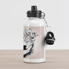 Wreath Sunglasses Aluminum Water Bottle