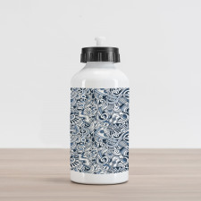 Music Doodle Art Aluminum Water Bottle