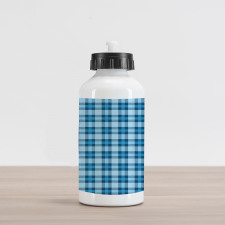 Picnic Tile in Blue Aluminum Water Bottle