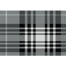 Dark British Tartan Aluminum Water Bottle